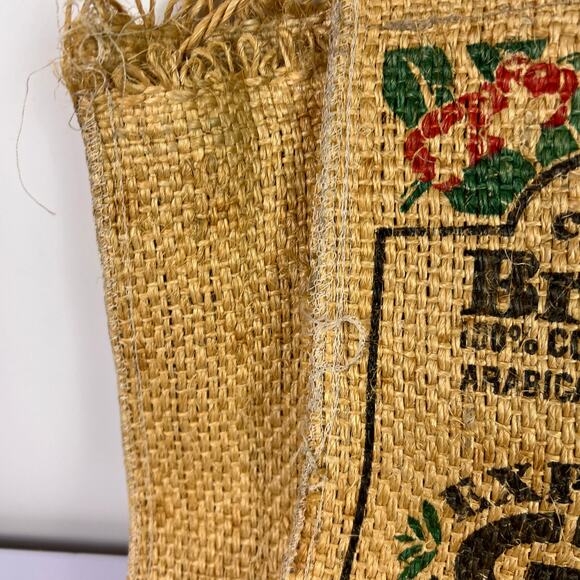 CAFE BRITT Costa Rica Arabica COFFEE BURLAP BAG SACK 2 Pound Bag - Picture 3 of 16